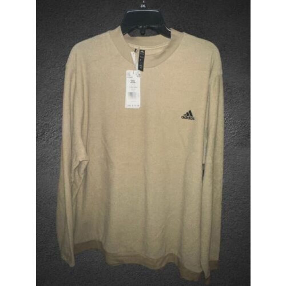 Adidas Men's Core Crew Golf Sweatshirt Size XXL Beige